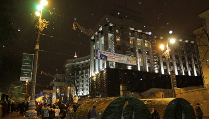 Заблокированная улица Грушевского