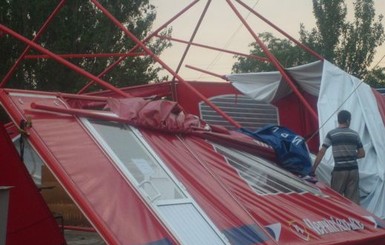 На пригород Донецка обрушился ураган