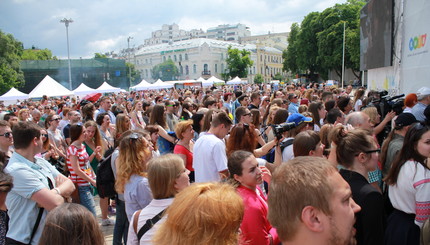 В Киеве провели массовый урок английского языка