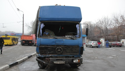 В Киеве произошла большая авария