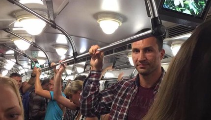 Владимира Кличко застукали в киевском метро