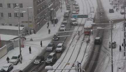 Как Киев пережил снегопад