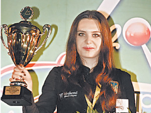 15-летняя киевлянка стала чемпионкой мира по бильярду 
