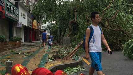 На Китай обрушился тайфун Меранти