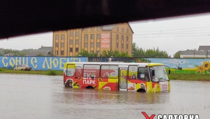 В Харькове прошел рекордный ливень
