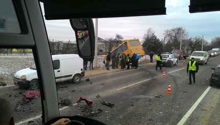 Авария во Львовской области 14.12.2016