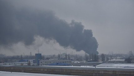 В Киеве произошел пожар на судостроительном заводе