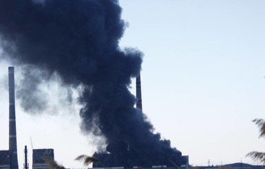 Пожар на крупной донбасской ТЭС удалось локализовать