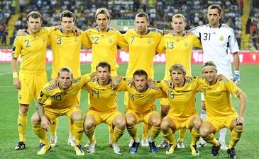 Украинские футболисты вышли на Евро-2013