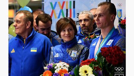 Как олимпийского чемпиона Абраменко встречали в аэропорту Борисполя 
