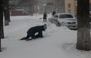 Днепропетровскую область оккупировал снег