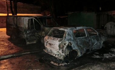  В Киеве сожгли автомобиль 