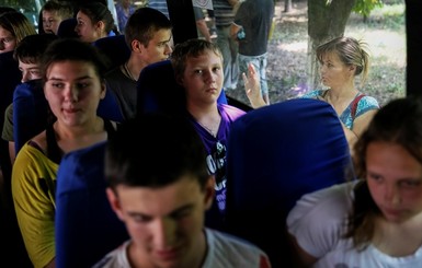 Захваченные украинские дети находятся у российских пограничников?
