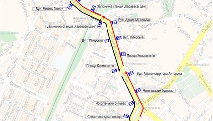 Схема объезда Шулявского моста
