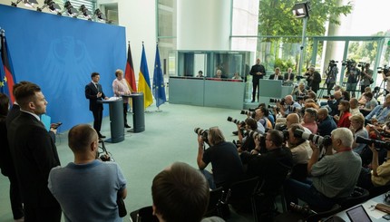 В Германии прошла встреча Зеленского и Меркель