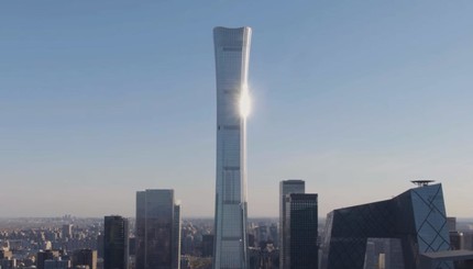 В Китае построили рекордный небоскреб