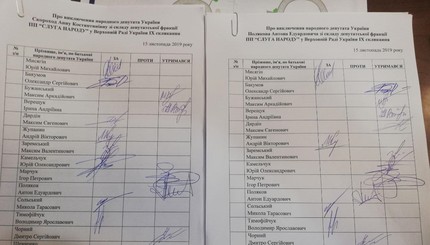 Подписи против Скороход и Полякова