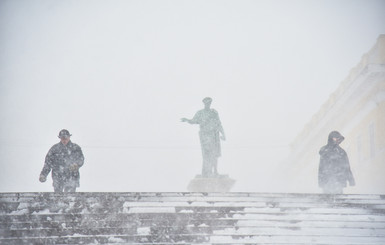 Снегопад в Одессе побил рекорд пятилетней давности