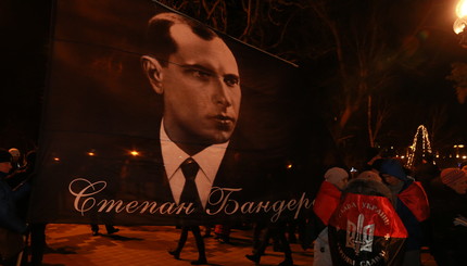 Как прошло факельное шествие в честь дня рождения Степана Бандеры
