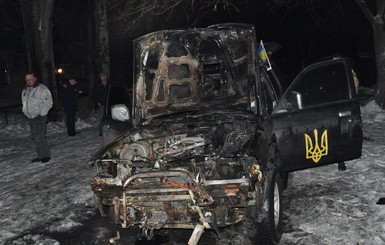 В Запорожье сожгли авто Самообороны