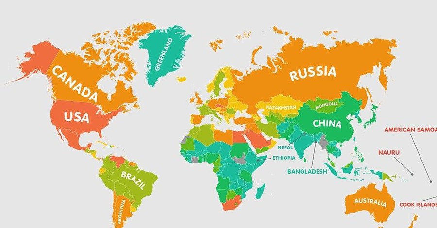 Ученые создали карту ожирения мира, в Украине каждый пятый 