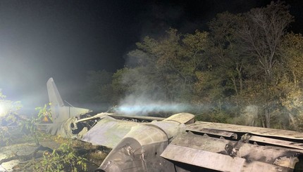 Крушение военного самолета под Харьковом
