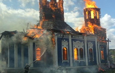 В Николаевской области сгорела церковь