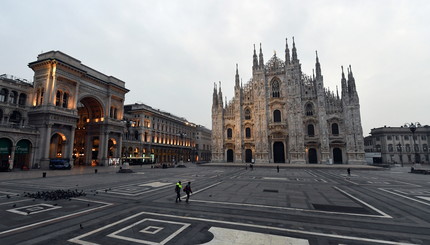 Пусто и тихо: Милан после введения режима строгого карантина
