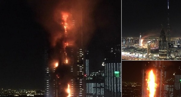 В пожаре в отеле-небоскребе Дубая пострадали 16 человек