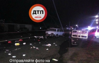 Под Киевом водитель сбил трех пешеходов и скрылся