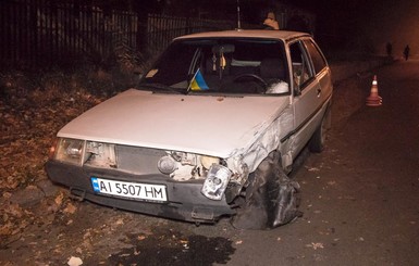 В Киеве пьяный водитель 