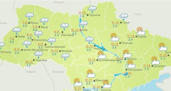 В апреле и мае температура в Украине будет на 2 градуса выше нормы