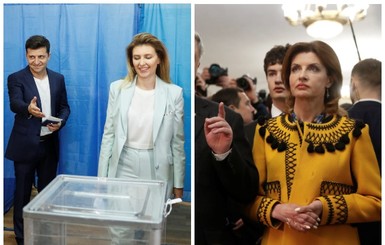 Консерватизм против бунта: сравниваем наряды Марины Порошенко и Елены Зеленской