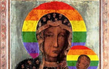 В Польше задержали женщину за распространение изображений Девы Марии в ЛГБТ-цветах