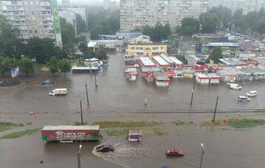 В Харькове прошел рекордный ливень: так сильного не было с 1883 года