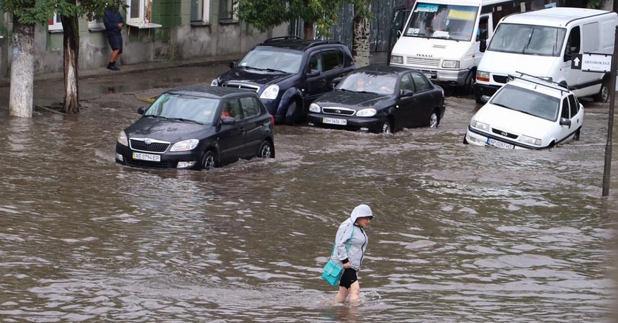 Запорожские курорты затопило 