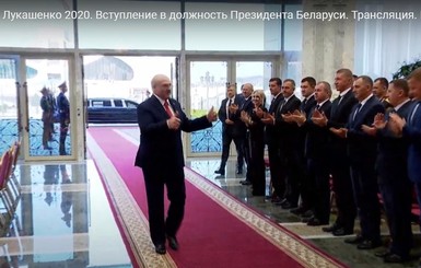 Гостелеканалы Беларуси показали полное видео инаугурации Лукашенко