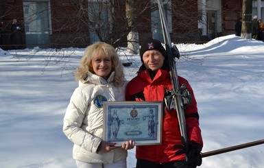 87-летний лыжник из Черкасс установил рекорд в Буковеле