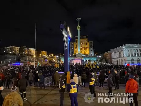 Полиция: протесты на Майдане и под Офисом президента прошли без нарушений