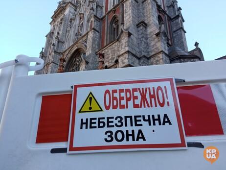 По немецкой технологии. В Киеве началась активная фаза восстановления костела Святого Николая