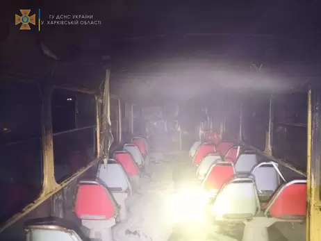 В Харькове во время движения загорелся трамвай