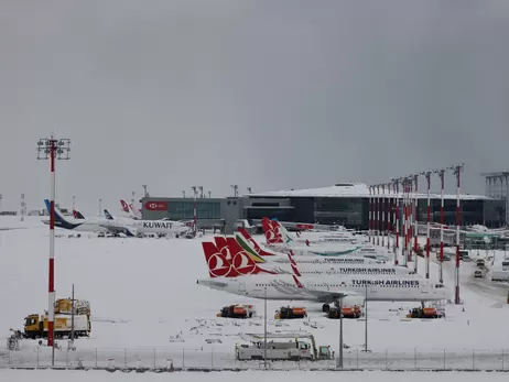 В Запорожье приостановили рейсы в Стамбул из-за снегопада в Турции