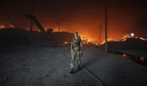 В Донецкой области сгорело зерно