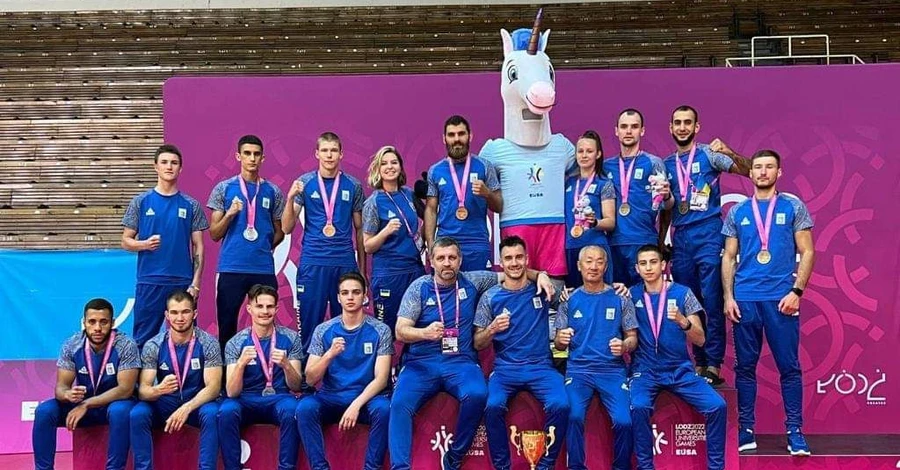 Украинские спортсмены выиграли 62 медали на Европейских университетских играх