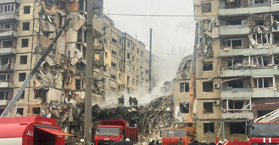 Жертвами ракетного удара по многоэтажке в Днепре стали 29 человек