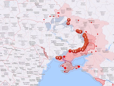 Карта боевых действий в Украине: 13.02.2023