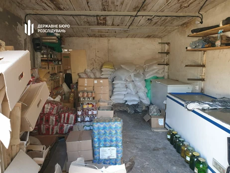 ГБР нашел еще один подпольный склад с ворованными продуктами, предназначенными для военных