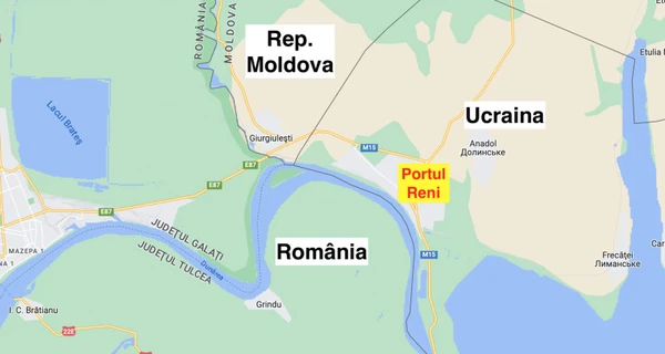 Удар России по порту Рени видели с территории Румынии