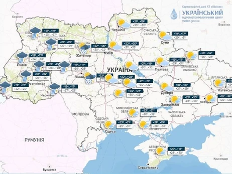 Погода в Украине 30 августа: синоптики предупреждают о граде и шквале