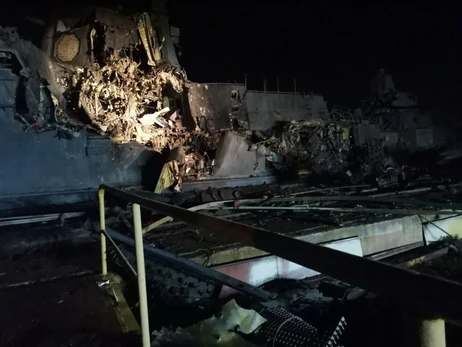 Появились первые кадры уничтоженного в Керчи российского ракетоносителя 